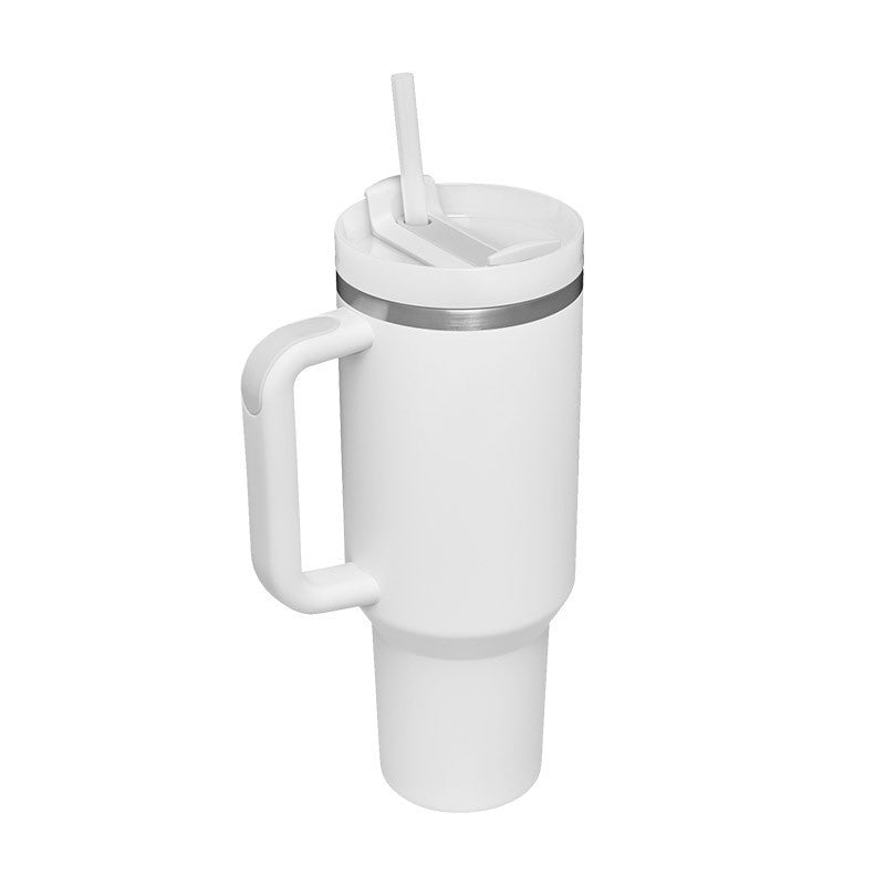 Stainless Steel  Tumbler With Handle Straw Insulated