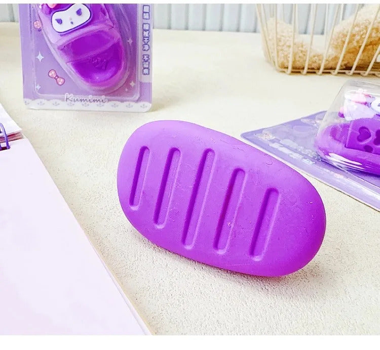 Cartoon Sanrio Kumimi Slippers Eraser Cute Creative Sandal Modeling Pencil Eraser Student Stationery Supplies Children's Gifts - Eraser For Children - Eraser For Study - Stationary