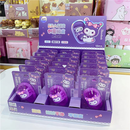 Cartoon Sanrio Kumimi Slippers Eraser Cute Creative Sandal Modeling Pencil Eraser Student Stationery Supplies Children's Gifts - Eraser For Children - Eraser For Study - Stationary