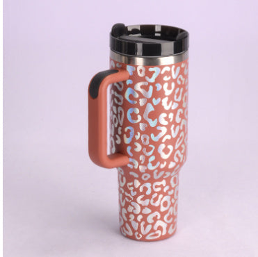 Stainless Steel  Tumbler With Handle Straw Insulated