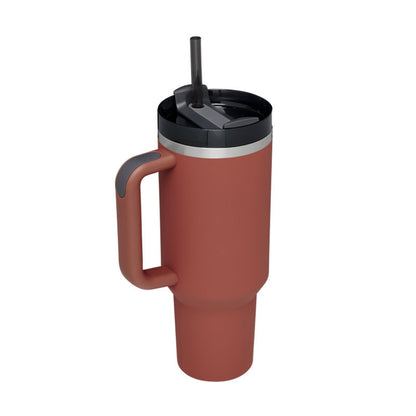 Stainless Steel  Tumbler With Handle Straw Insulated