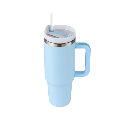 Stainless Steel  Tumbler With Handle Straw Insulated