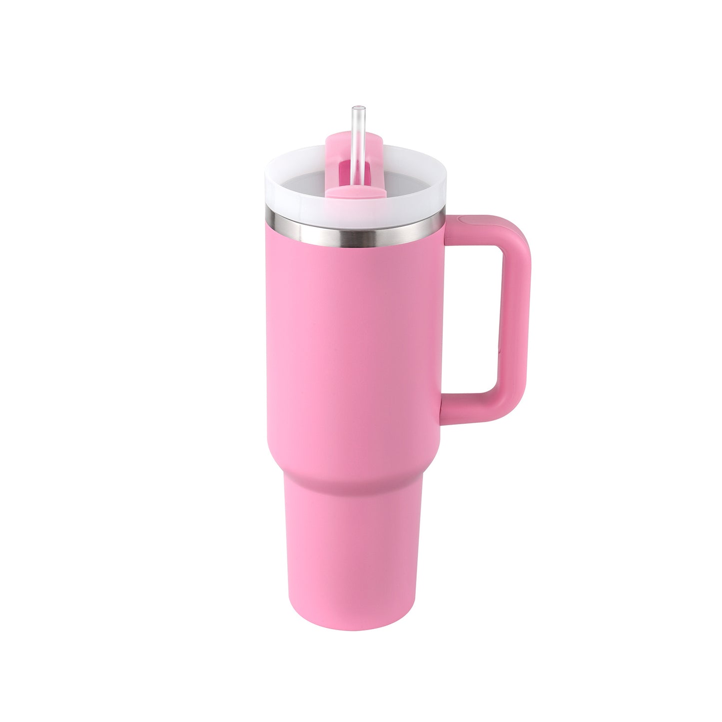 Stainless Steel  Tumbler With Handle Straw Insulated