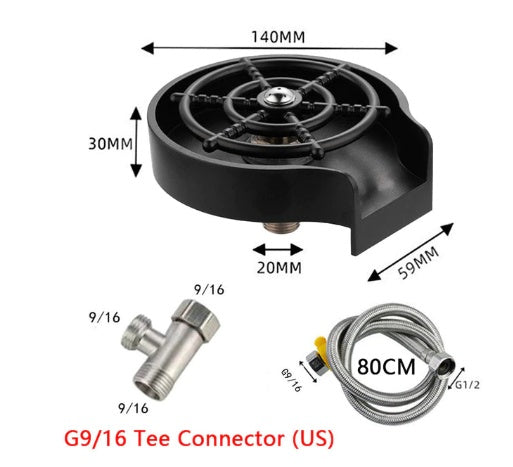 High Pressure Faucet Glass Rinser Automatic Cup Washer Bar