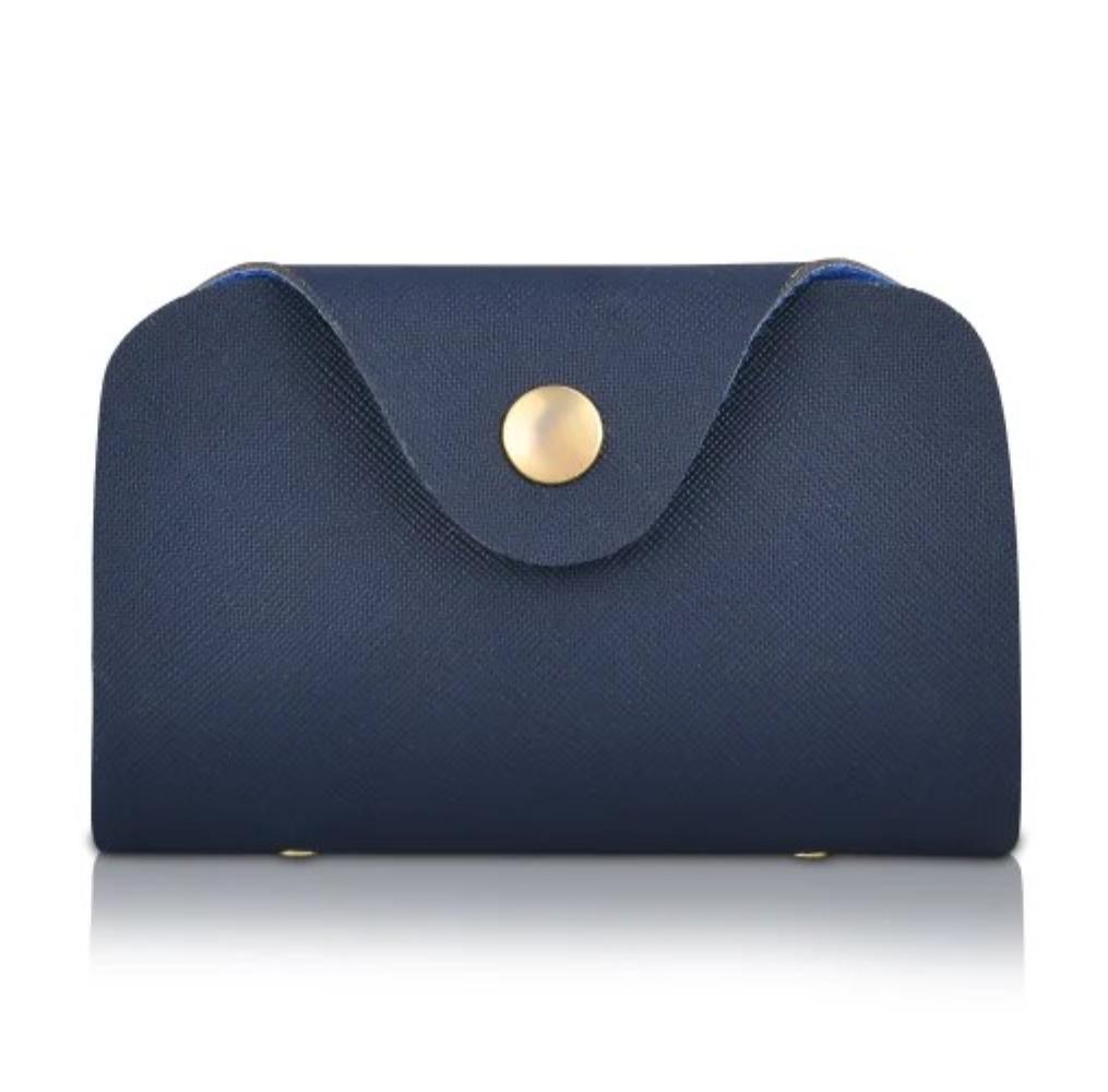 Stylish Blue PU Leather Hand Bag Set - 4 Pcs for Women