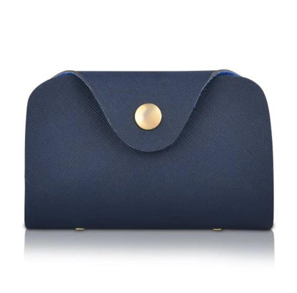 Stylish Blue PU Leather Hand Bag Set - 4 Pcs for Women
