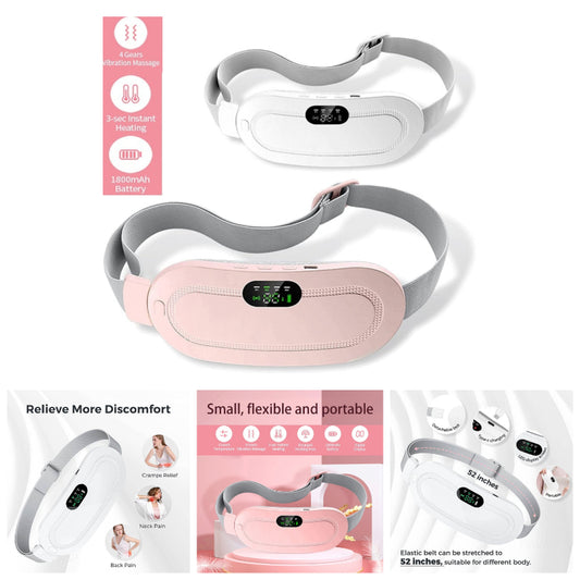 Heating and Vibrating Digital Period Pad for Healing Period Cramps - Women's Care pain Relief.