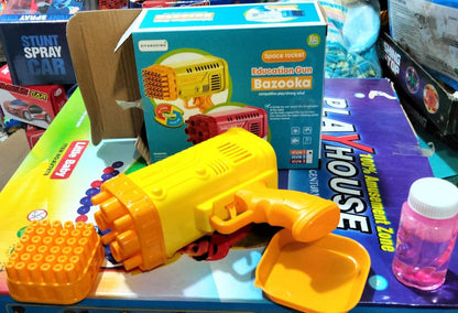 36 / 8 hole bazooka bubble Water gun | Bazooka Water Bubble Gun Toy for Kids, toddlers | Out door Fun Water Spray Gun (Random color)