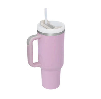 Stainless Steel  Tumbler With Handle Straw Insulated