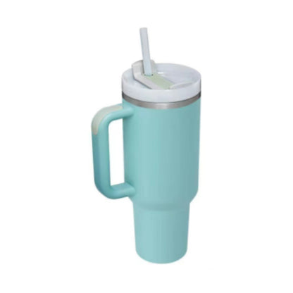 Stainless Steel  Tumbler With Handle Straw Insulated