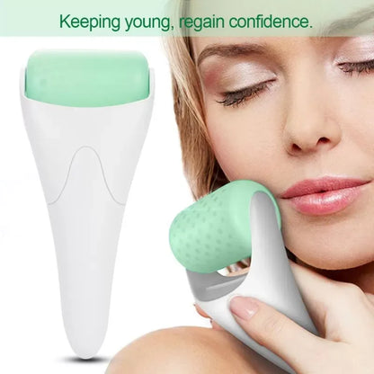 MARZAHAR Ice Roller for Face &amp; Eye Puffiness Relief, Cold Gel Ice Face Roller Massager - Ice Roller Cool Roller For Face Eye Body Facial Shaping Anti Wrinkle Ice Roller Massager Smooth Skin ( Random Color )