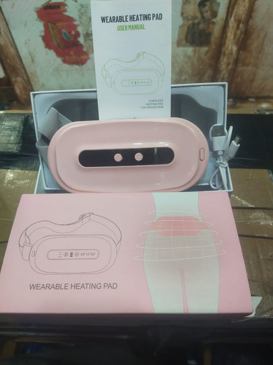 Heating and Vibrating Digital Period Pad for Healing Period Cramps - Women's Care pain Relief.